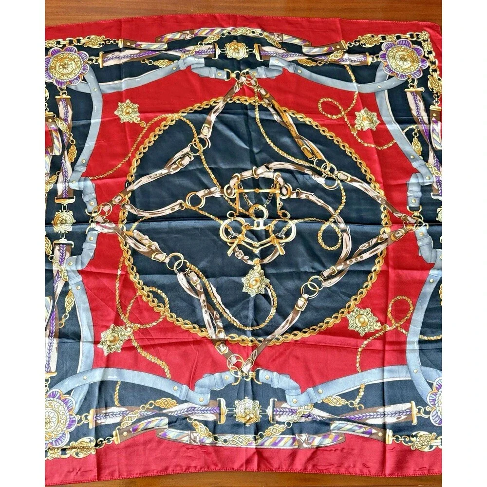 Silky Square Scarf 34